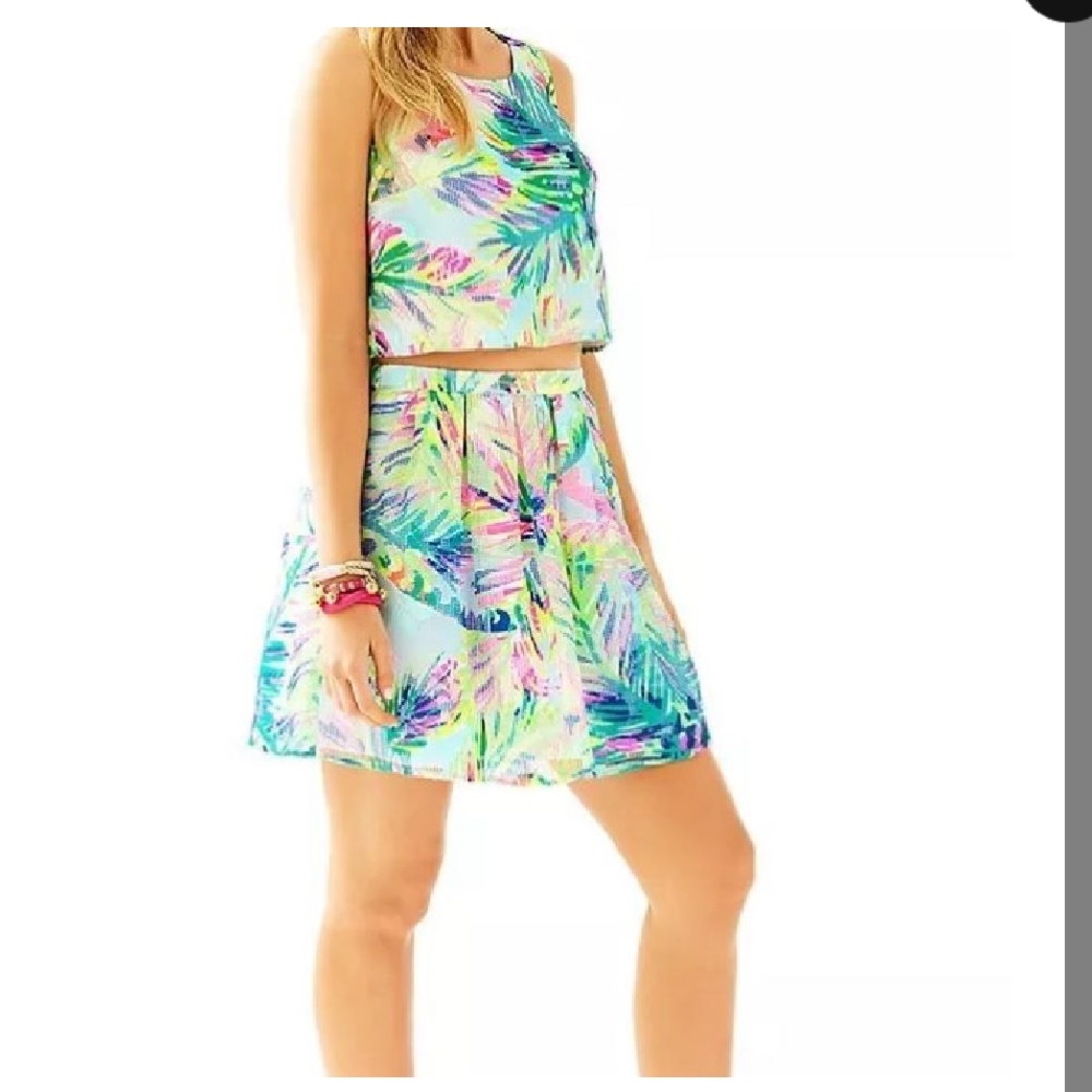 NWT Lilly Crop top skirt set